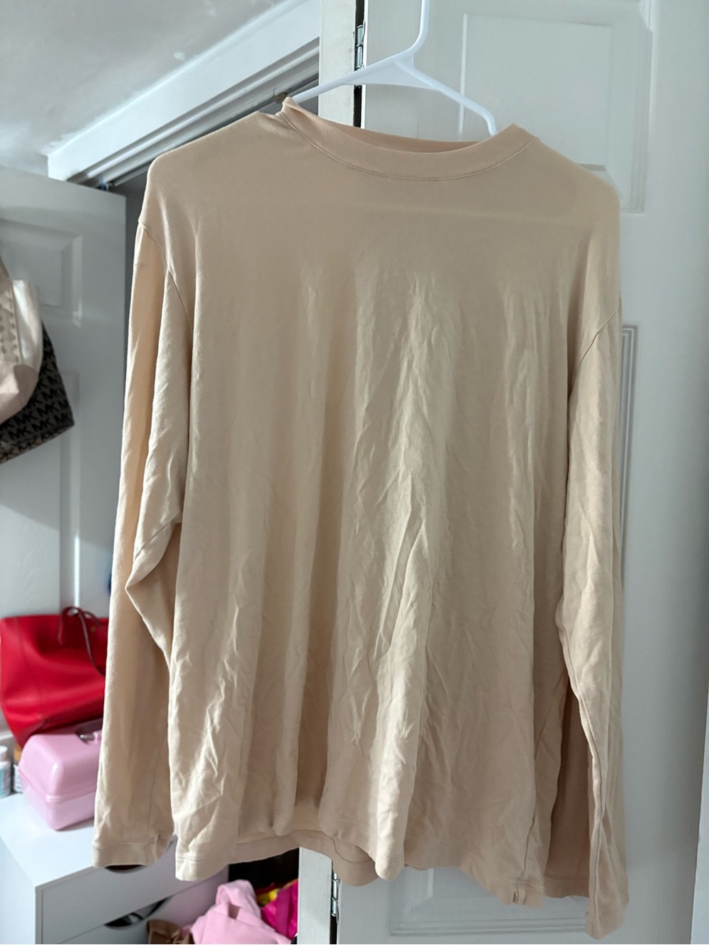 SKIMS Cream Long Sleeve T-shirt